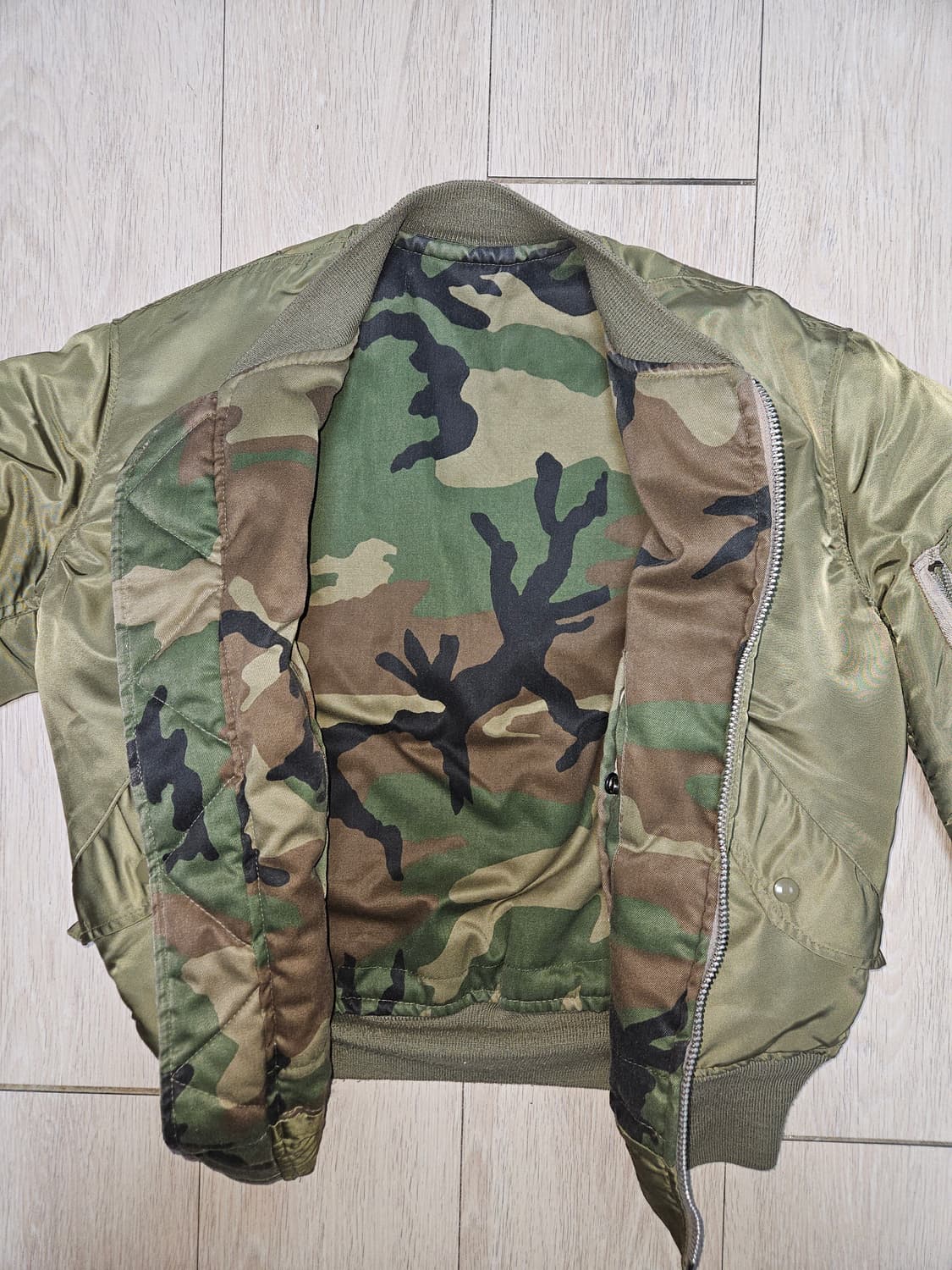 90s hope mfg 리버시블 카모 ma-1 상품이미지5