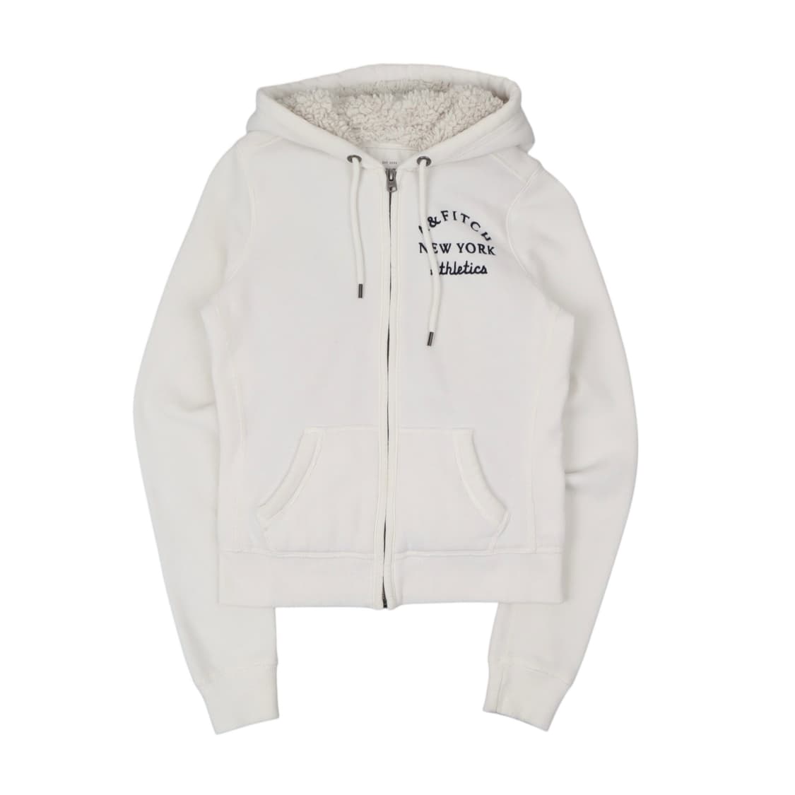 아베크롬비 화이트 쉐르파 후드집업 상품이미지1