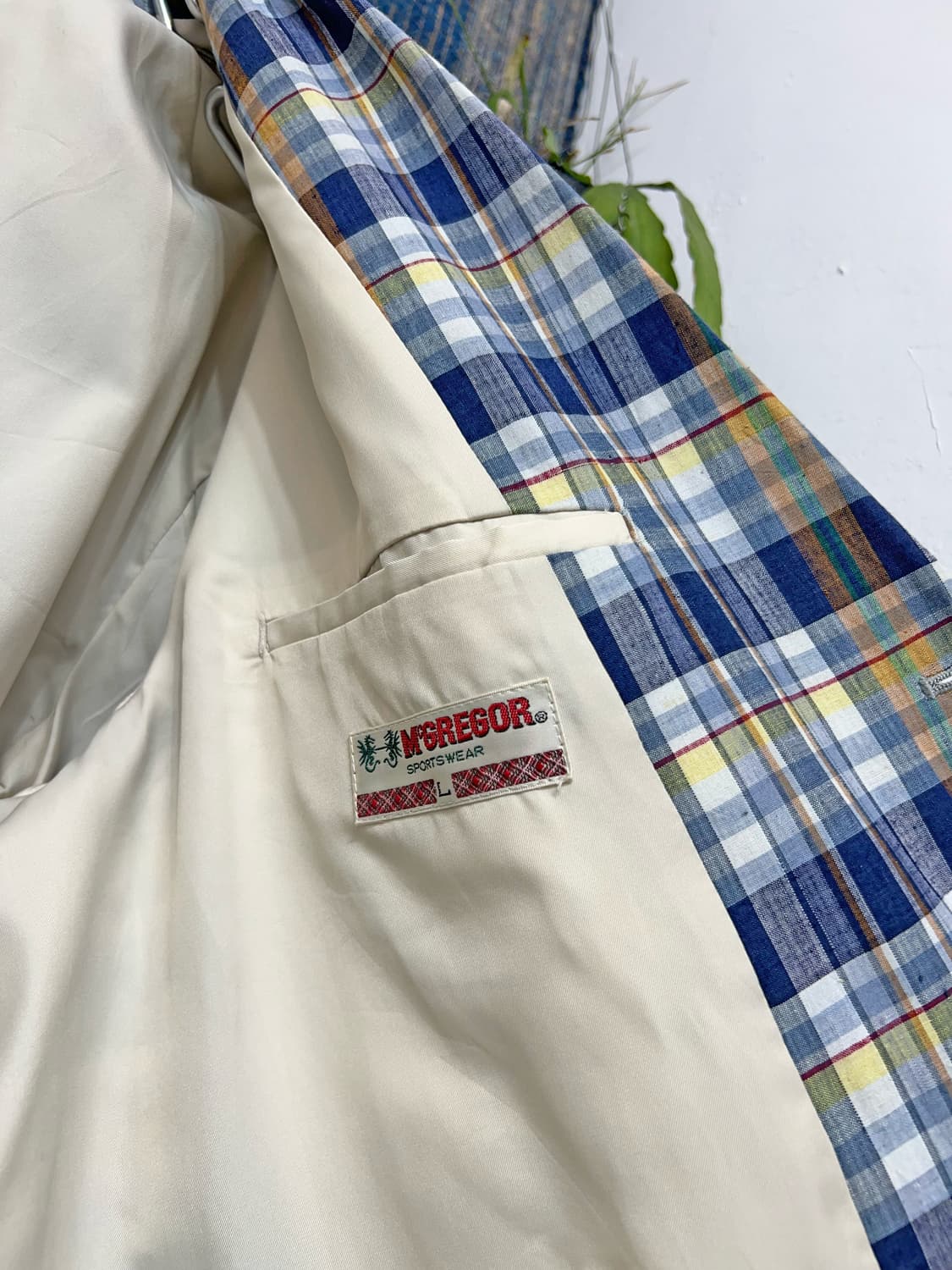 McGREGOR Madras Check 3 Button Blazer 상품이미지9