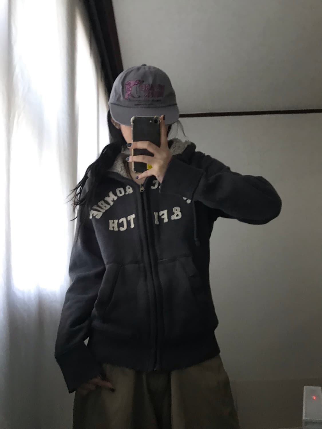 아베크롬비 그레이 퍼후드집업 상품이미지3