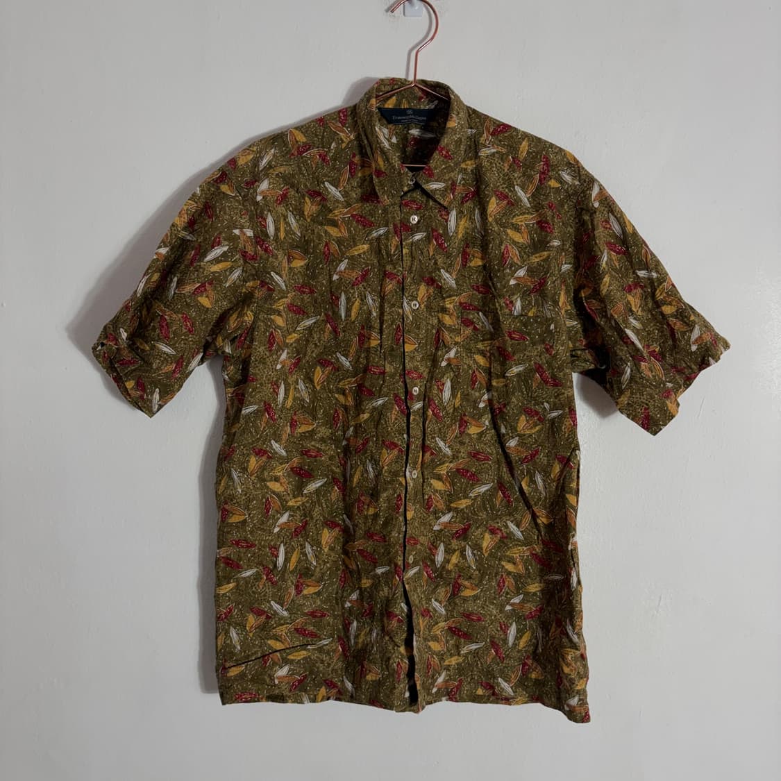 에르메네질도 제냐 반팔 패턴 셔츠(Free) 상품이미지1