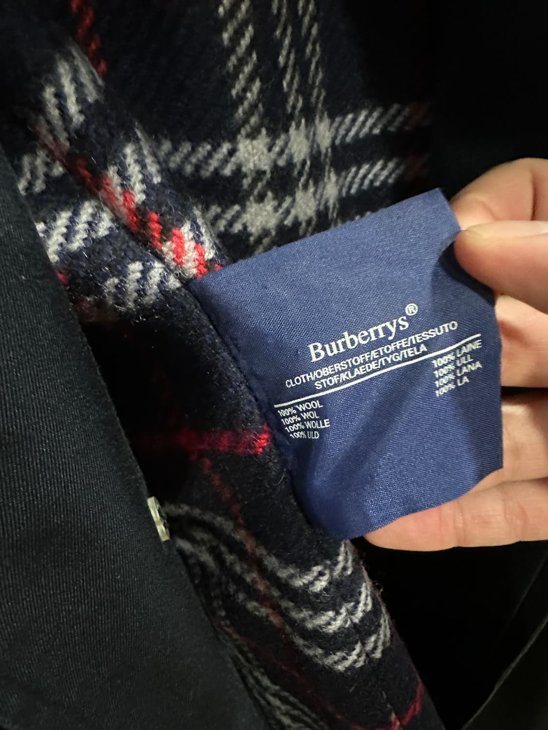 버버리 내피풀세트 트렌치코트 네이비 100 상품이미지8