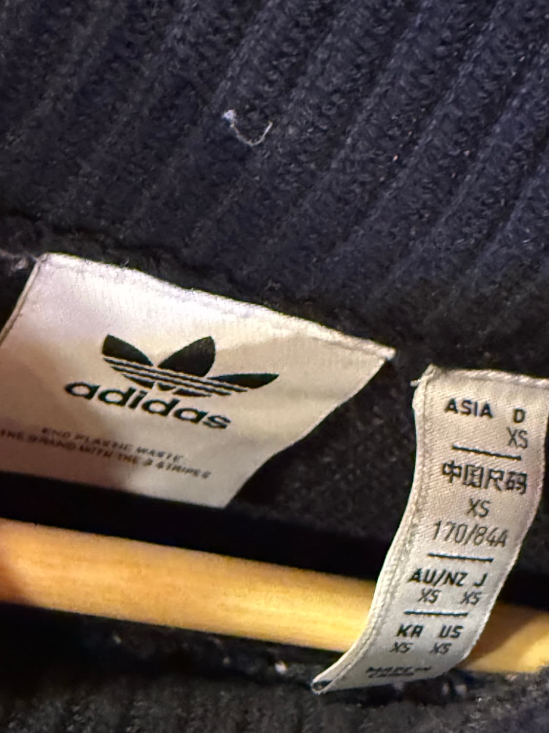 아디다스 블랙 코튼 니트 상품이미지2