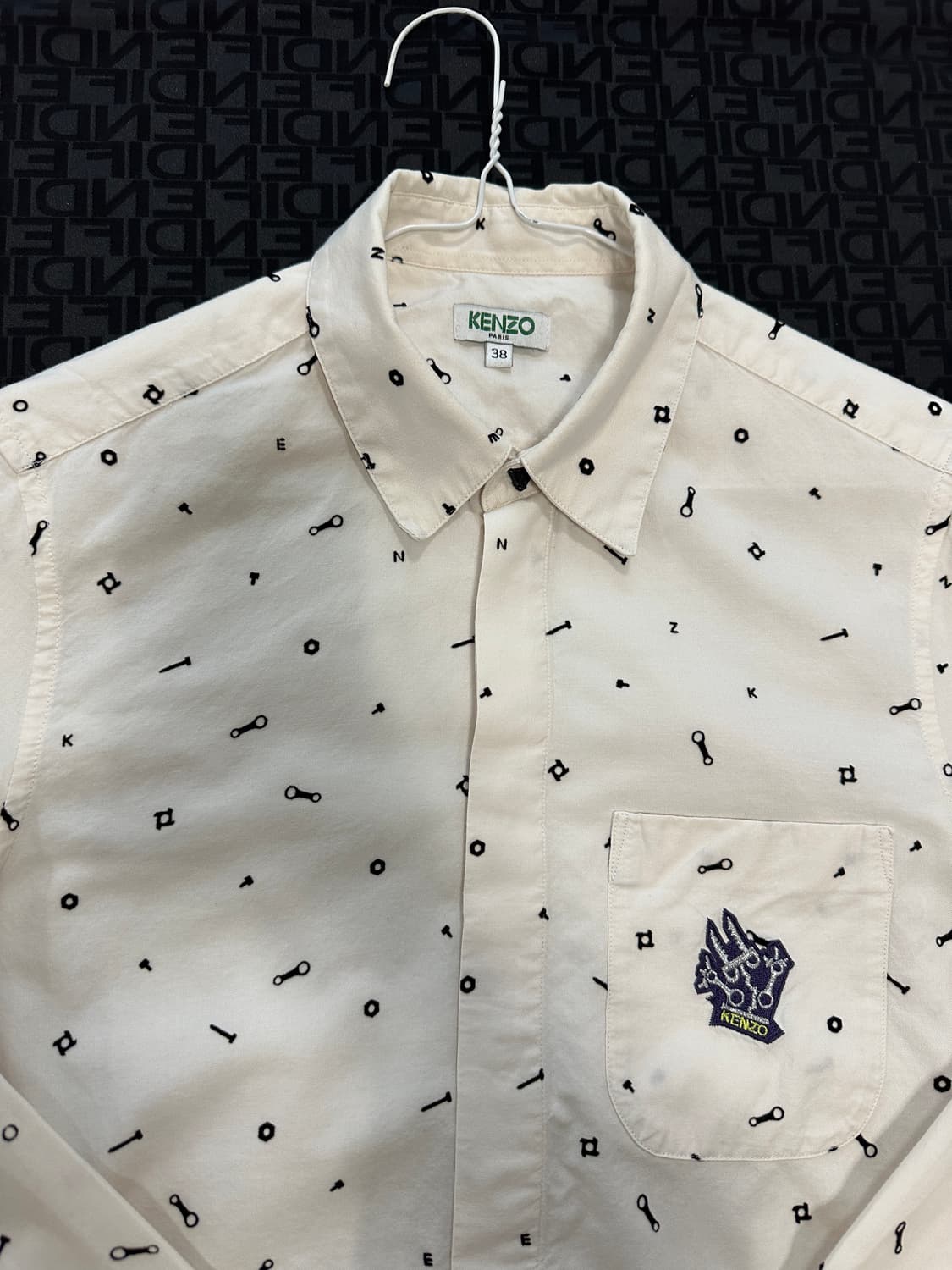 겐조 패턴 슬림 셔츠 상품이미지2