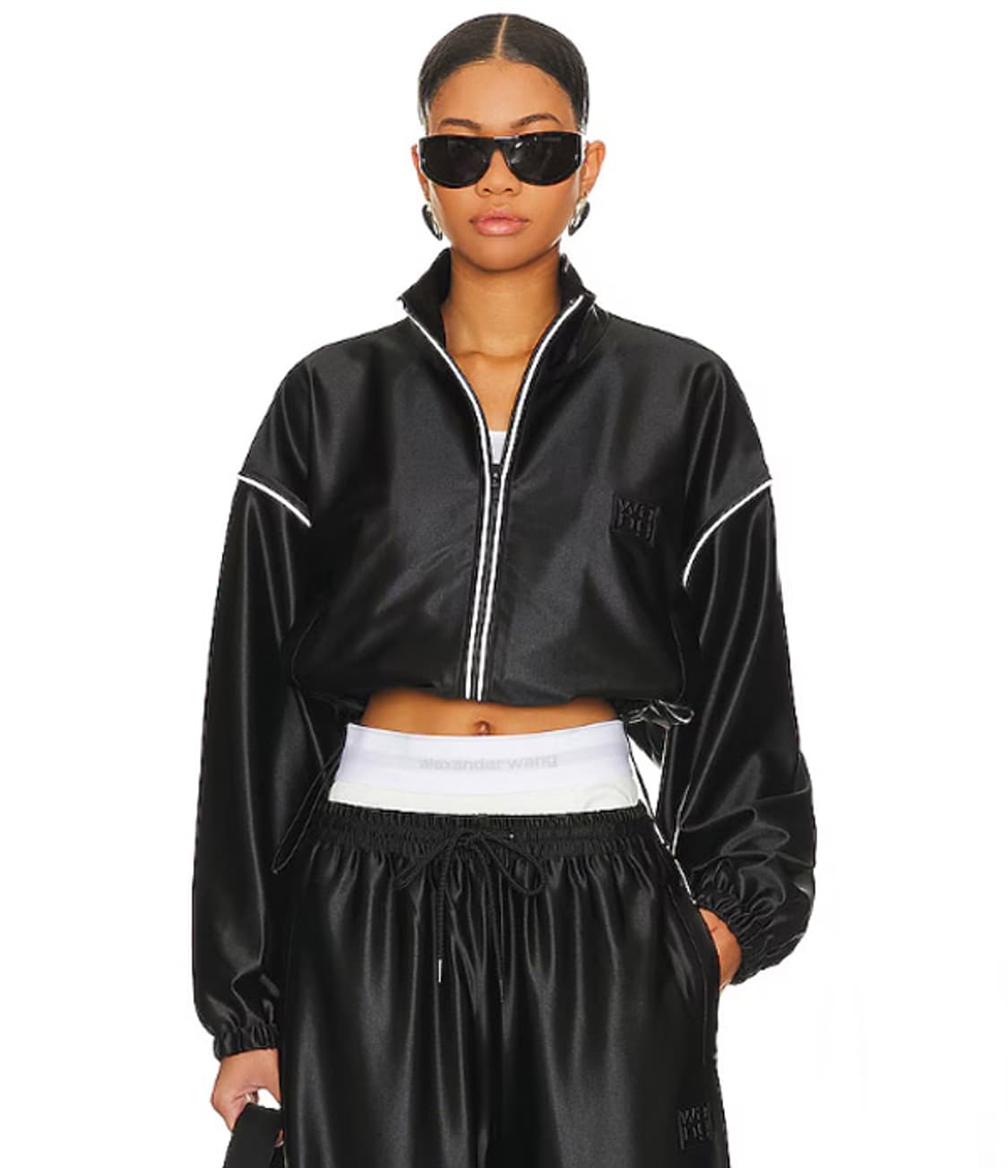 알렉산더왕 새틴 저지 크롭 트랙 자켓 상품이미지1