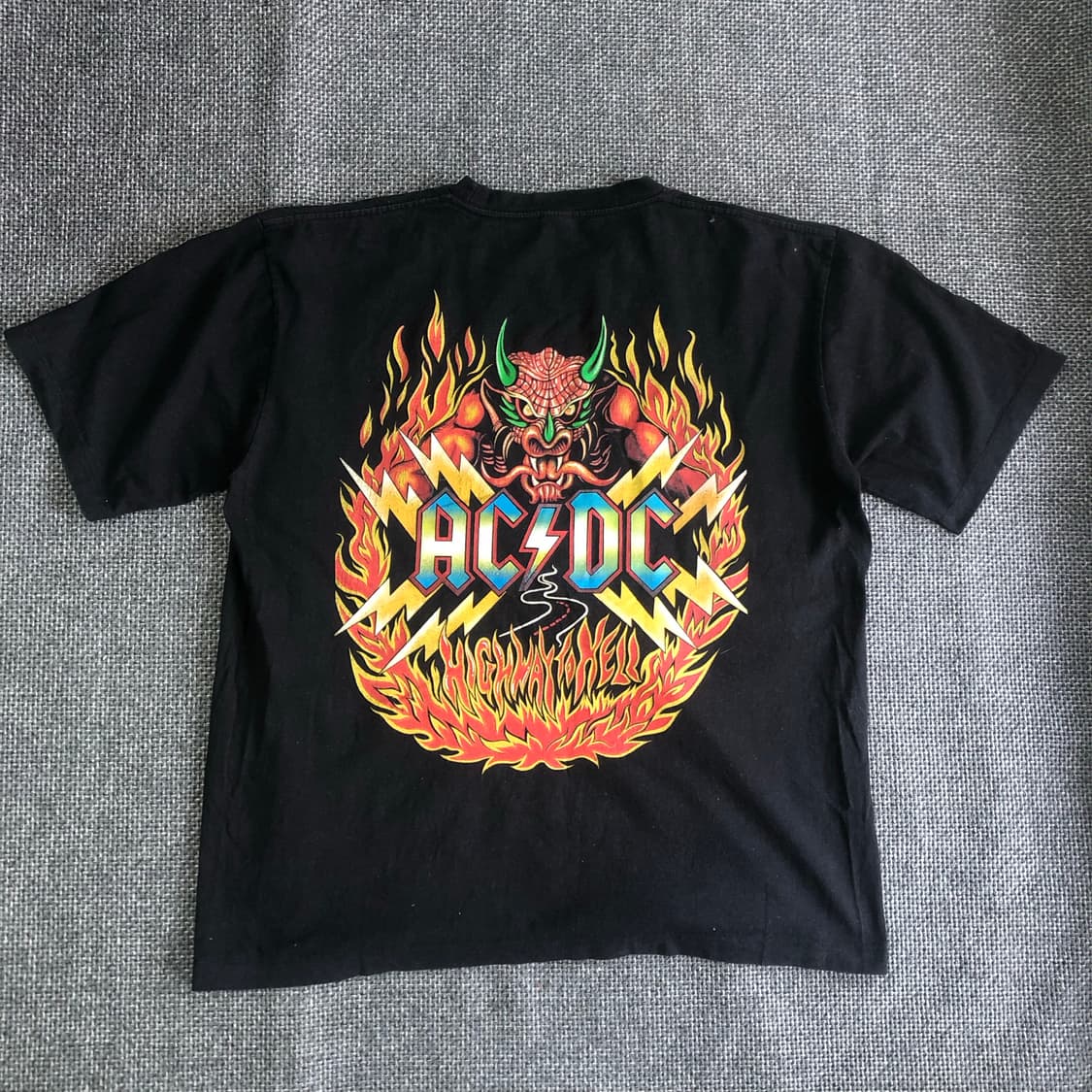[XL-XXL] ACDC 프린팅 빈티지 락티 상품이미지4