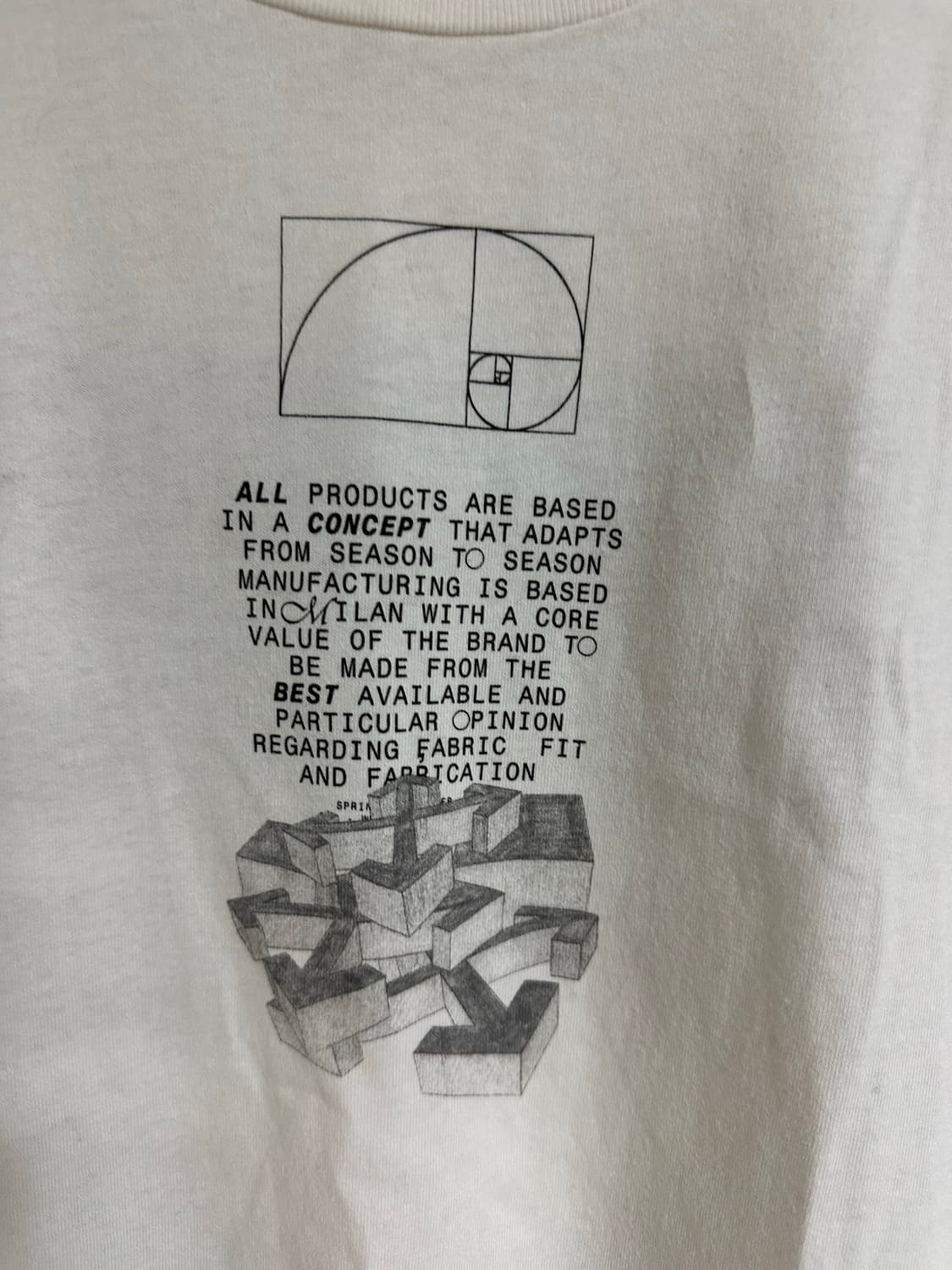 오프화이트 오버핏 T 셔츠 S 상품이미지2