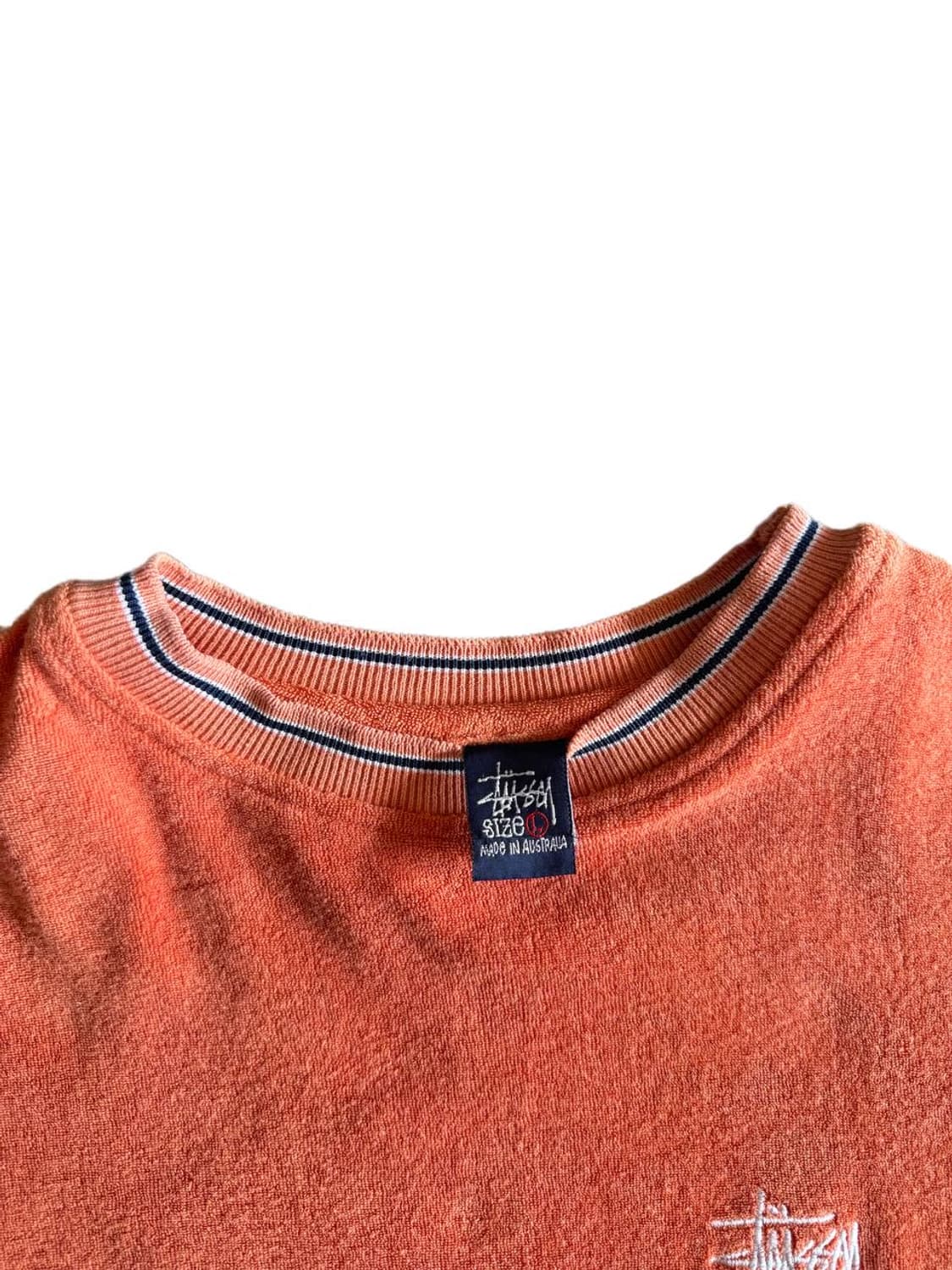 90s 스투시 테리코튼 스탁로고 티셔츠 상품이미지4