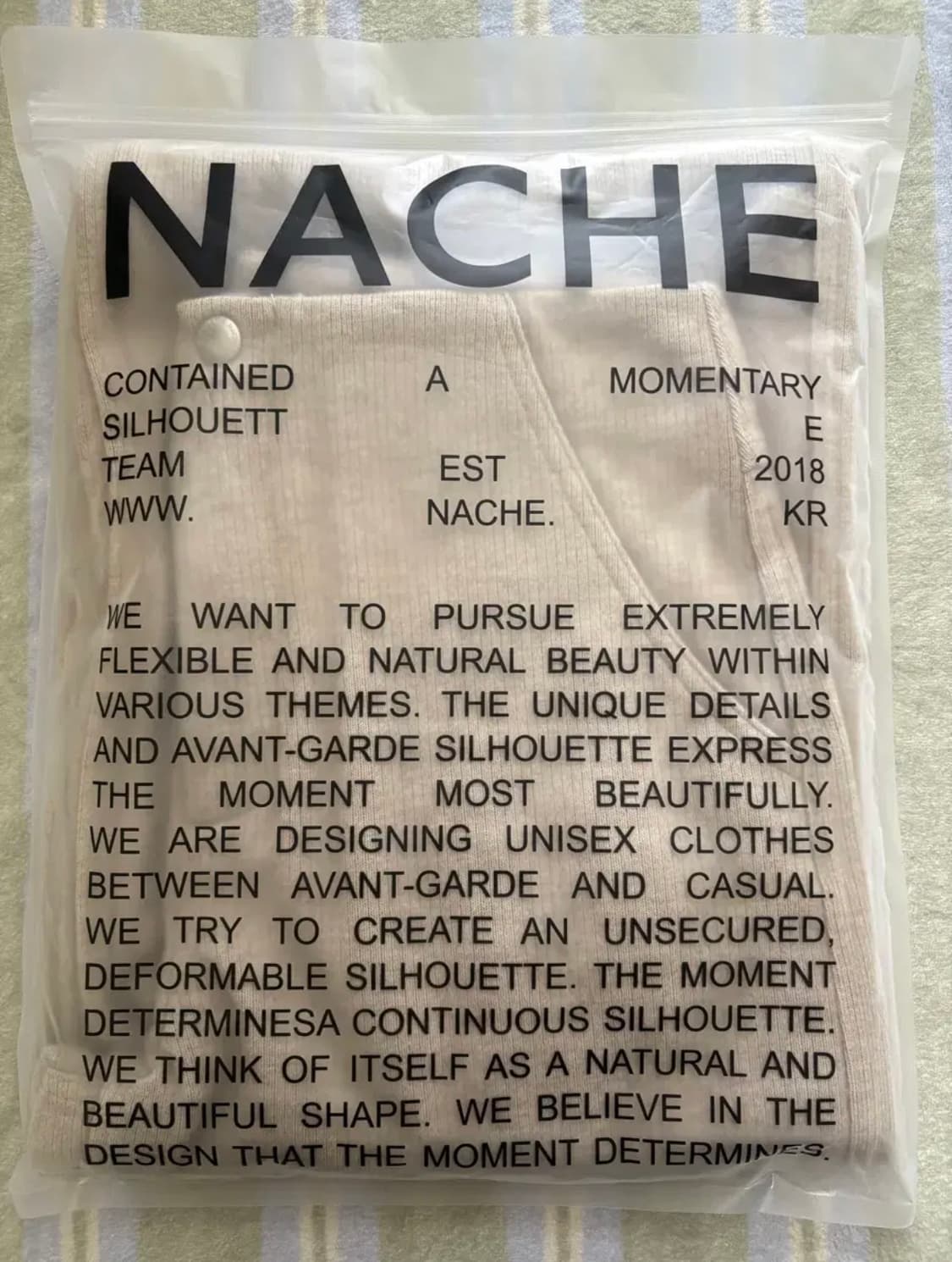 NACHE 나체 니트 와이드 팬츠 상품이미지1