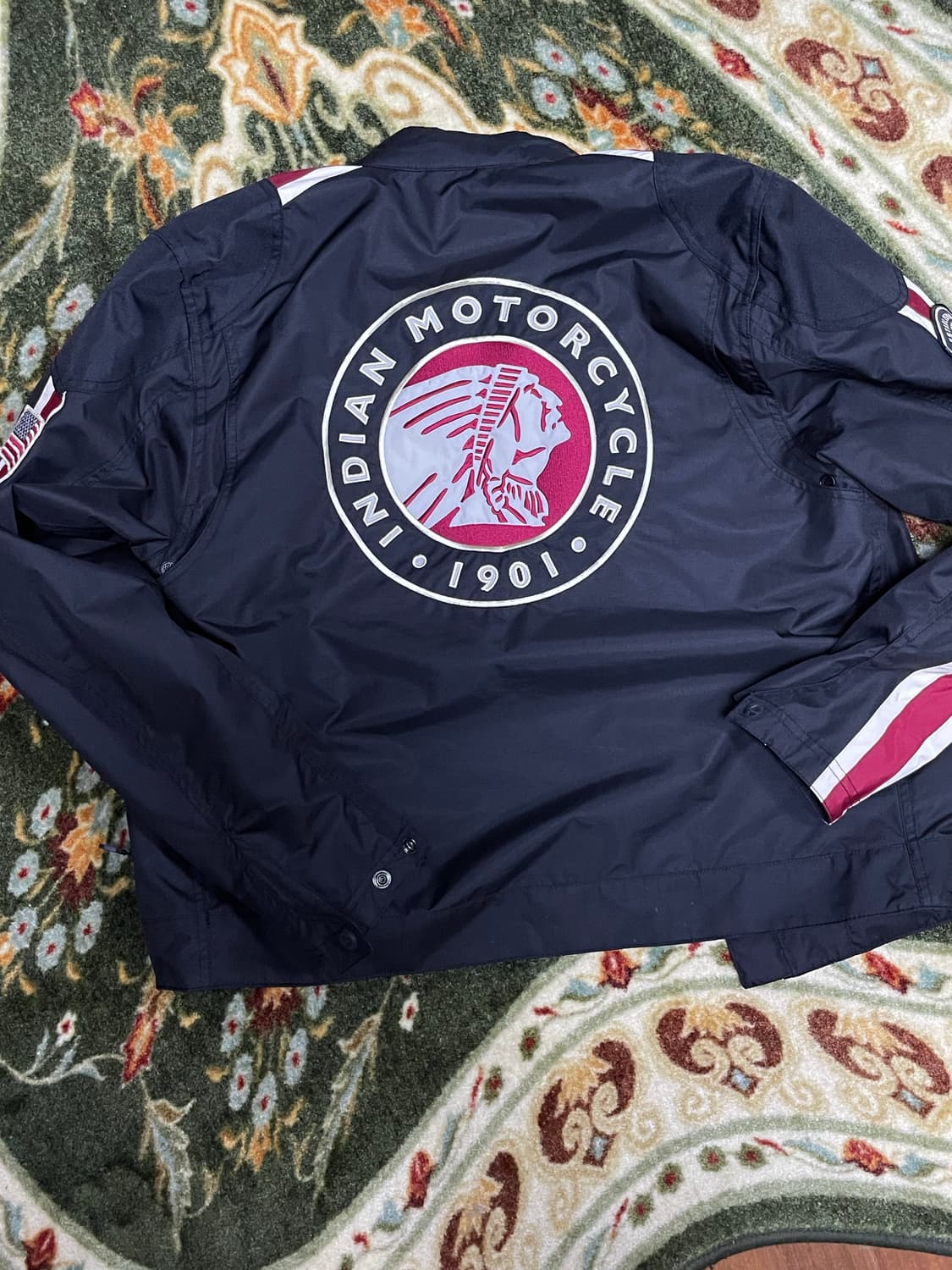 (m)인디언 모터사이클 블랙 바람막이 자켓 상품이미지3