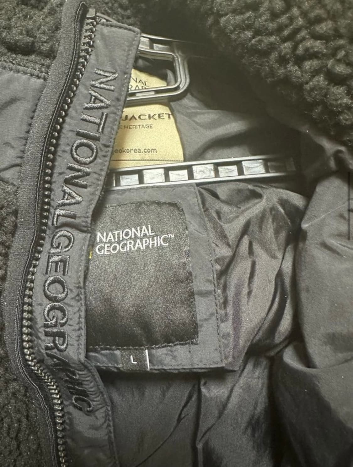 내셔널지오그래픽 뽀글이 롱 누빔후리스남여공용 상품이미지8