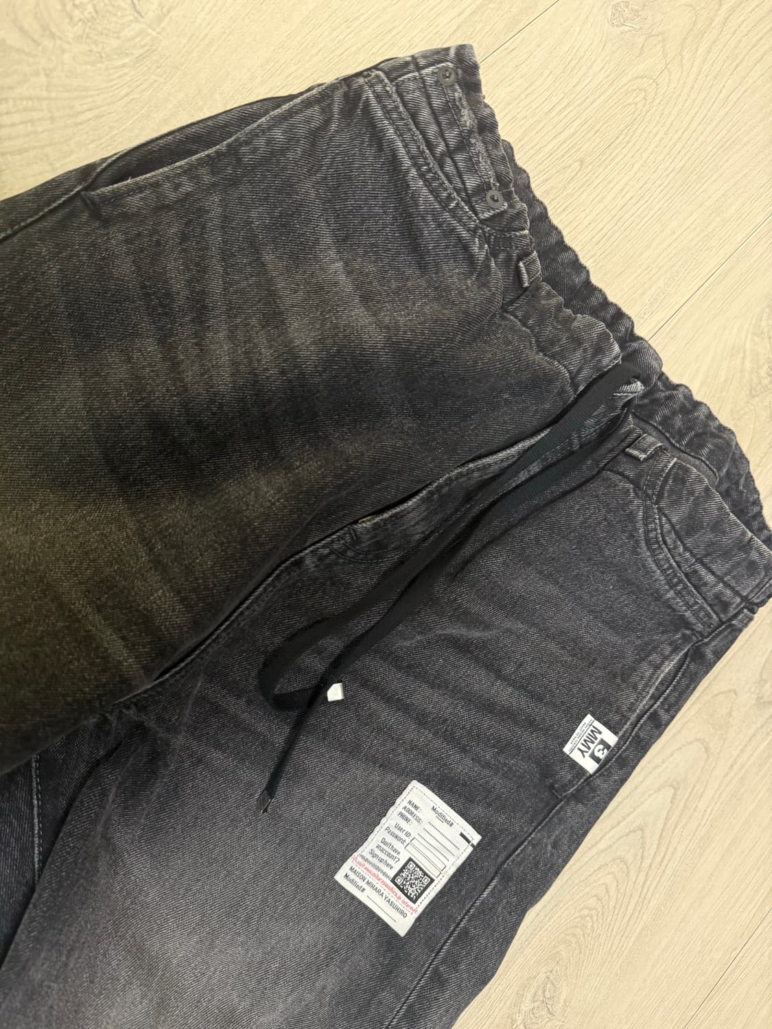 미하라 야스히로 블랙 데님팬츠 상품이미지5