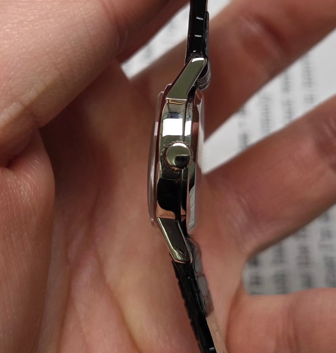 빈티지 오메가 드빌 그린 가로타원형 수동 메커니컬 여성용 상품이미지5