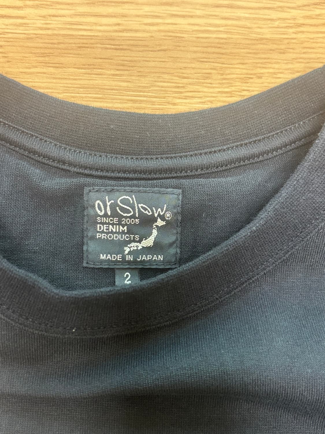 [새상품/M-L] 오어슬로우 포켓 반팔 티셔츠 블랙 상품이미지5