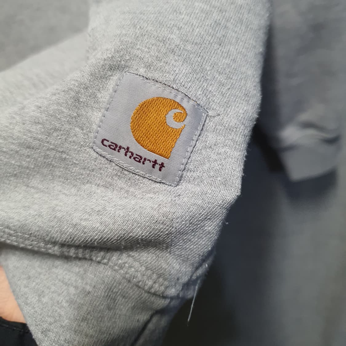 칼하트 기모 오리지널핏 맨투맨 회색  상품이미지3