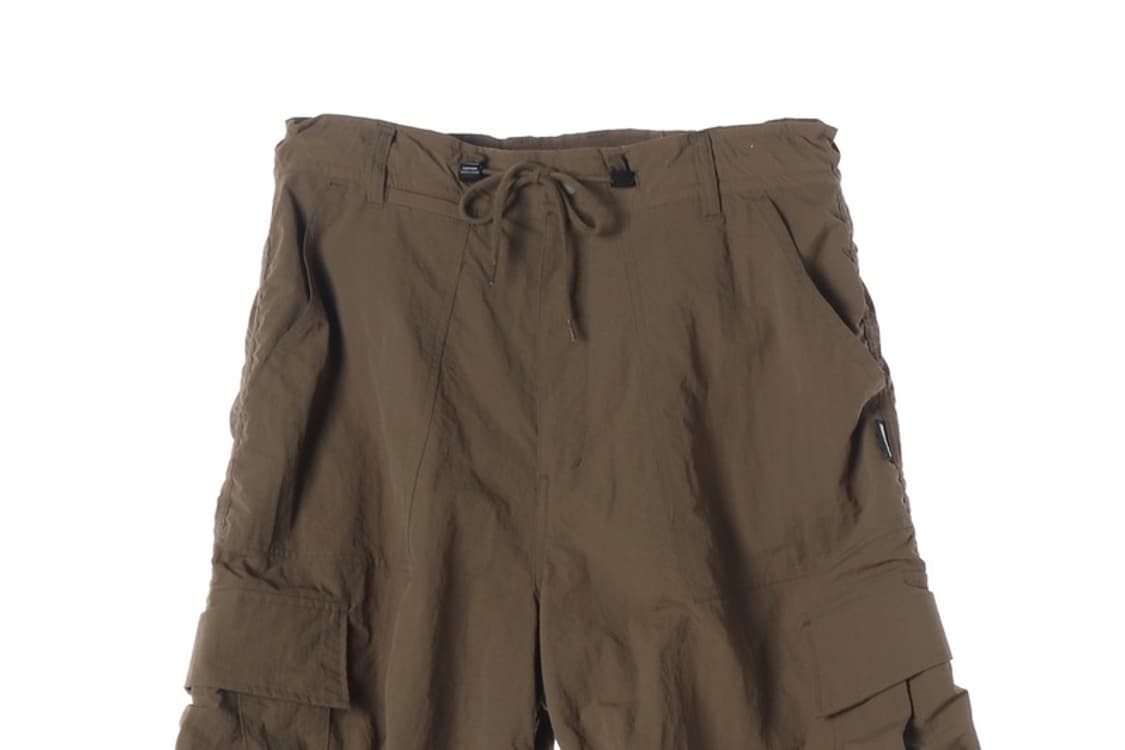 엑스톤즈 나일론 셔링 파라슈트 카고 팬츠 브라운 M 상품이미지3