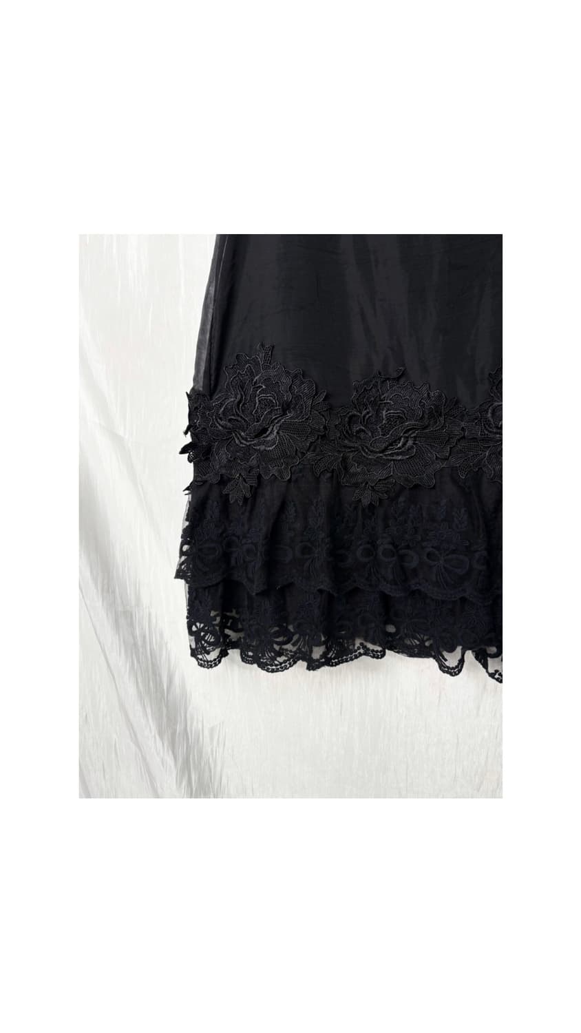 Midnight Lace Mini Dress 상품이미지8