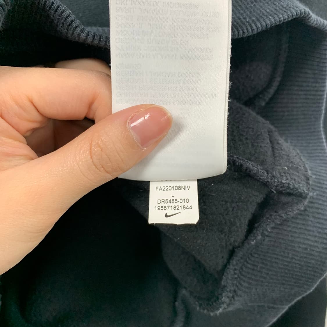 나이키 acg 빅로고 블랙 후드티 상품이미지8