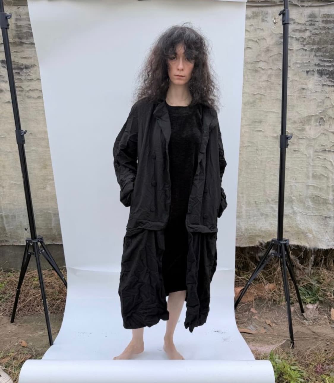 Eonts 에옹쓰 벨벳 원피스 velevt flat dress 상품이미지6