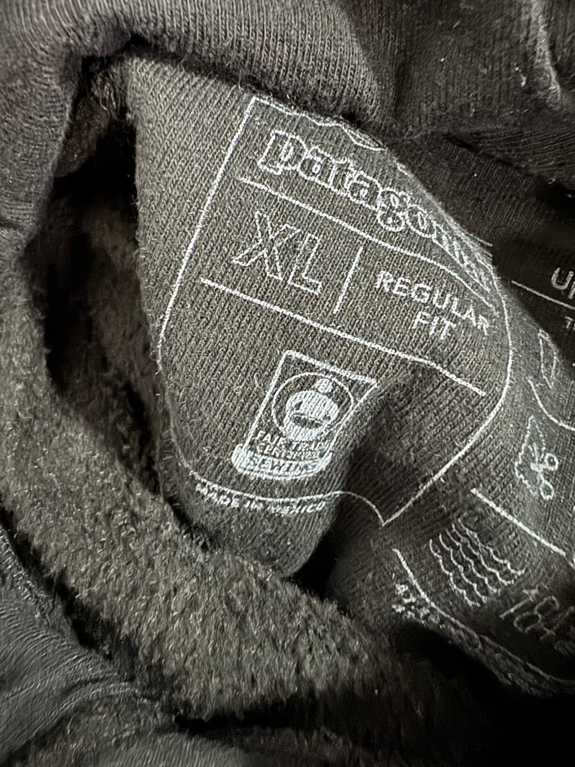 정품!! 파타고니아 박스 로고 기모 후드티 XL 상품이미지3