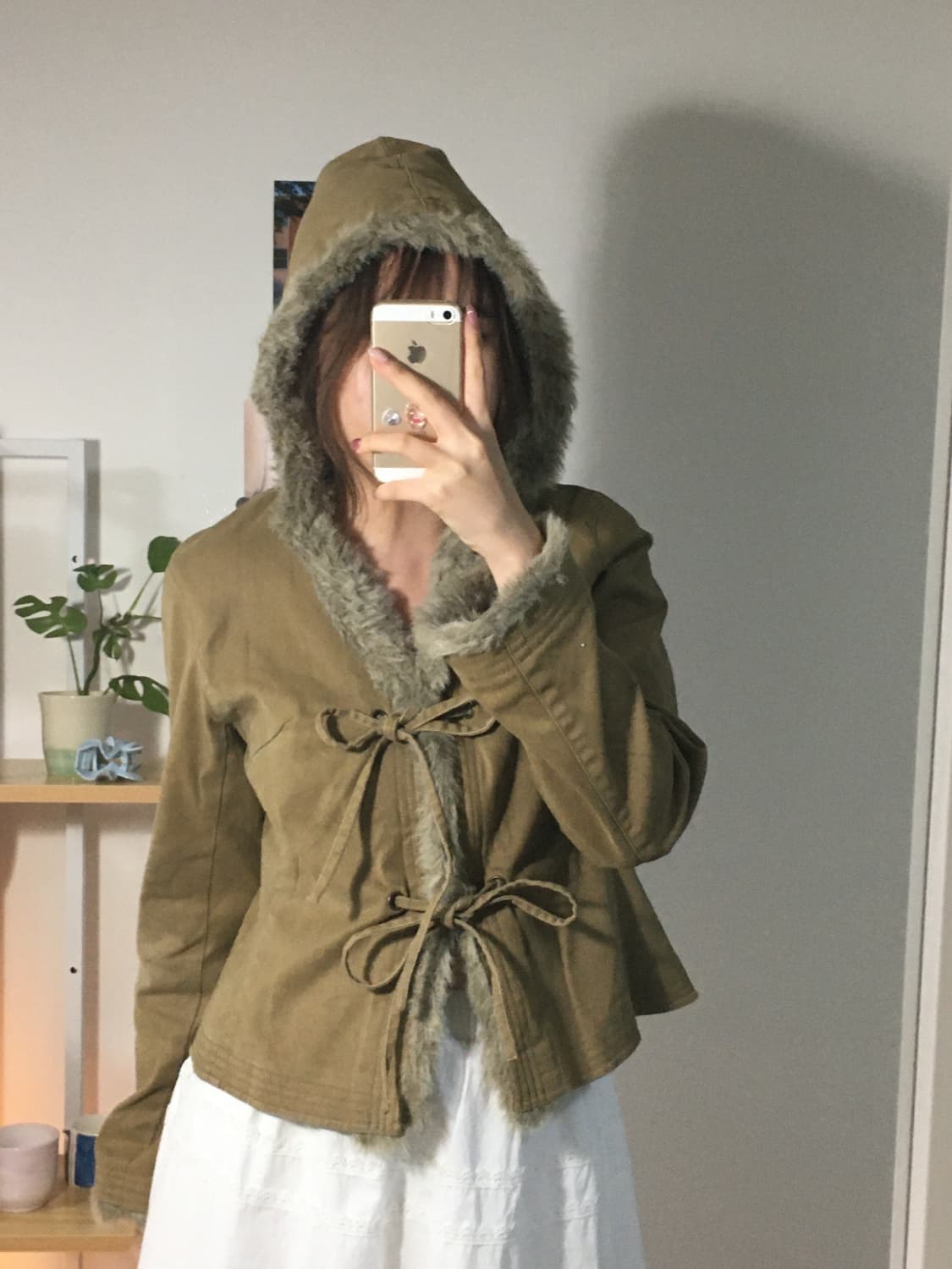 캬라멜 퍼 리본 자켓 상품이미지3