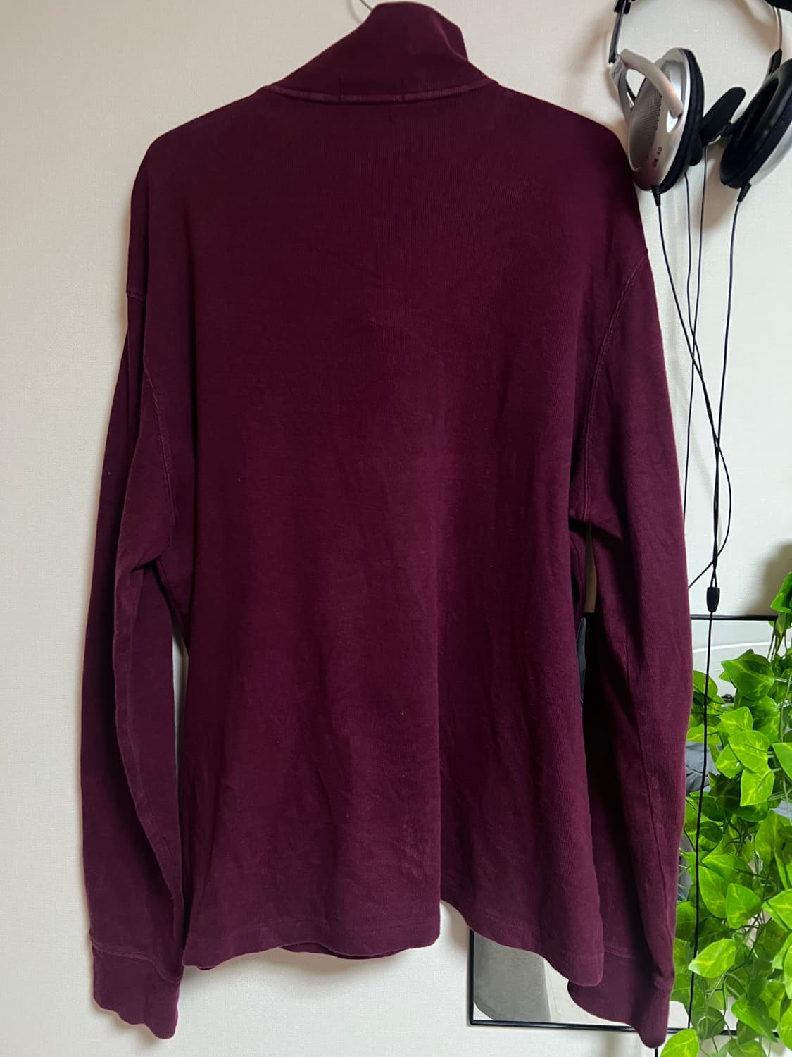 폴로 버건디 하프집업 니트 105~110(L~XL) 상품이미지2