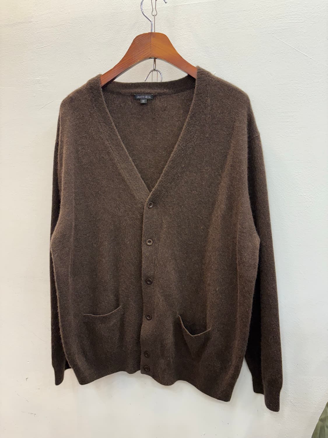 브라운 캐시미어 가디건 상품이미지2