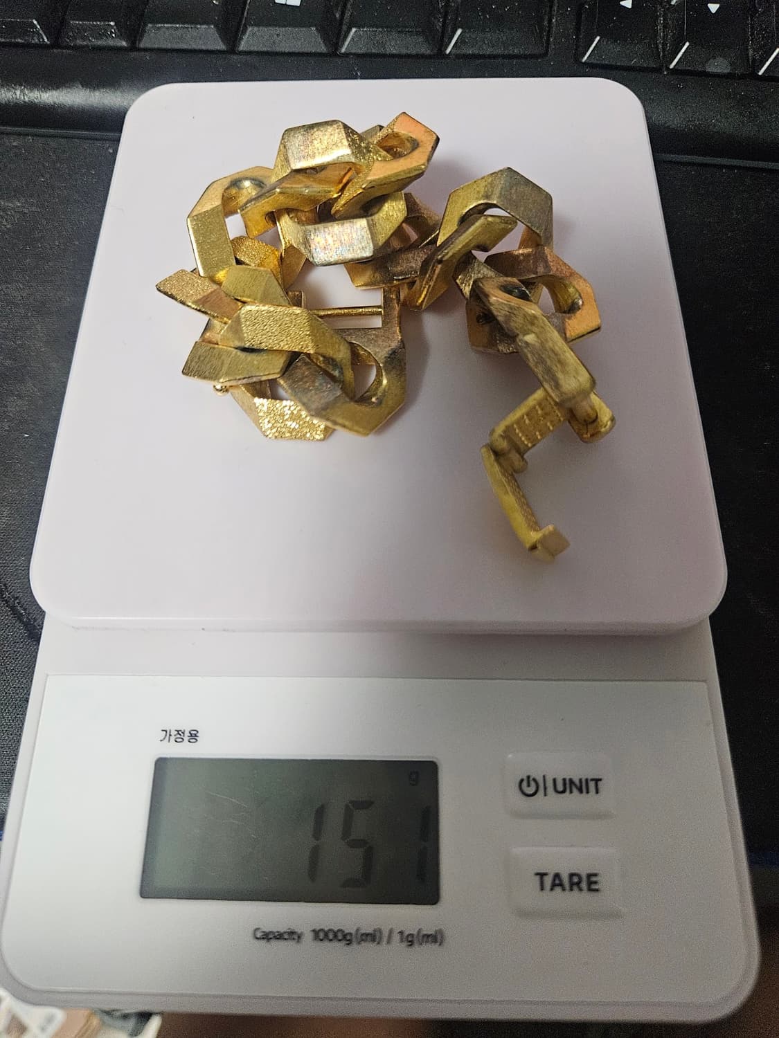 은팔찌 40돈 팝니다 24k 도금 입니다 상품이미지1