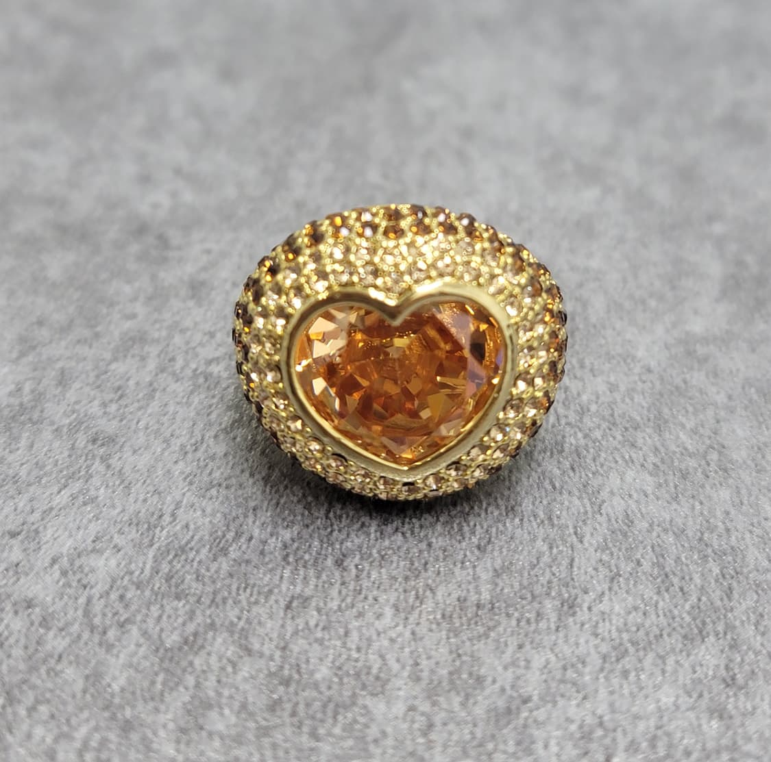 champagne gold heart ring 상품이미지2