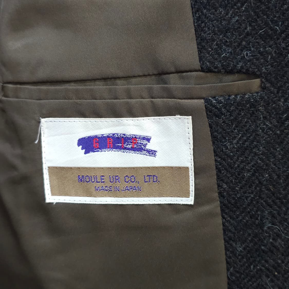 JAPAN 빈티지 헤링본울 2버튼 블레이져 자켓- M 상품이미지7