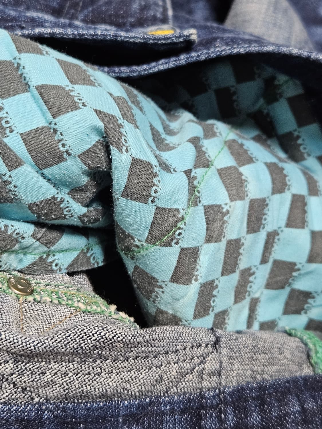 00's 빈티지 콕스(COAX) 레이싱 신치백 부츠컷 데님팬츠 상품이미지4