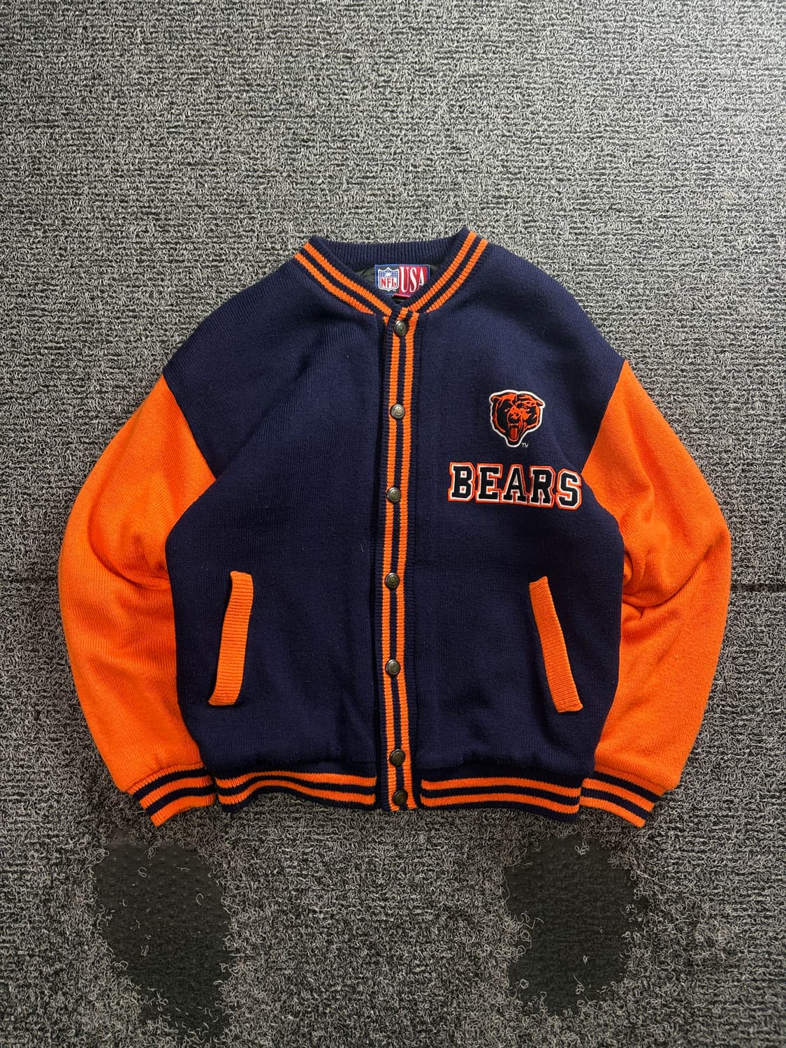 NFL USA 오리지날 시카고 베어스 모직 바시티 자켓 4072 상품이미지2
