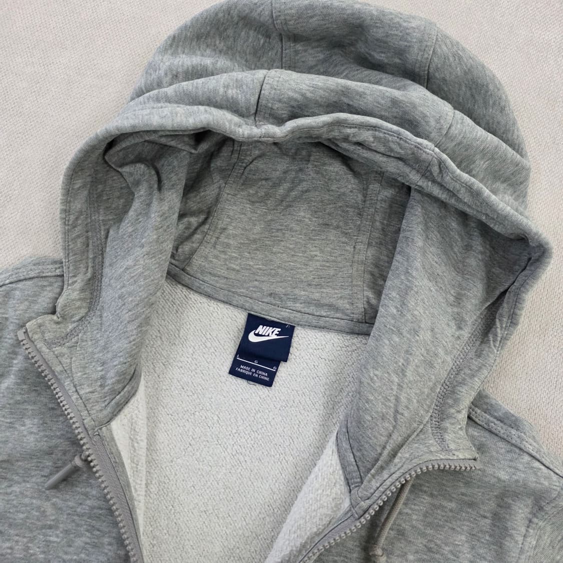 L 나이키 스우시 자수로고 후드 집업 0225J 상품이미지2
