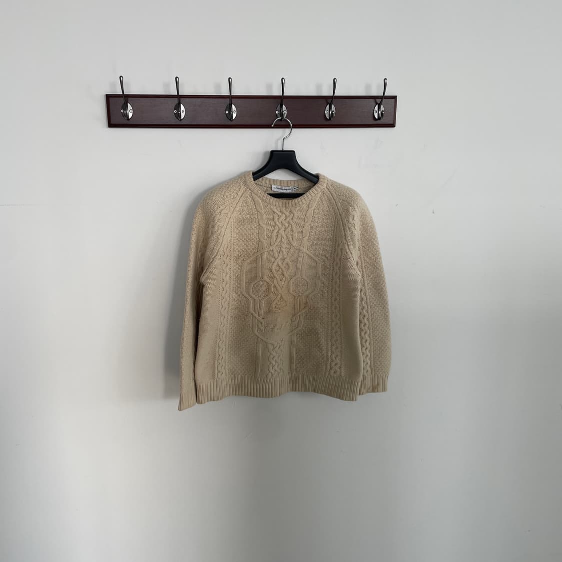 알렉산더맥퀸 스컬 자수 케이블 니트 상품이미지1