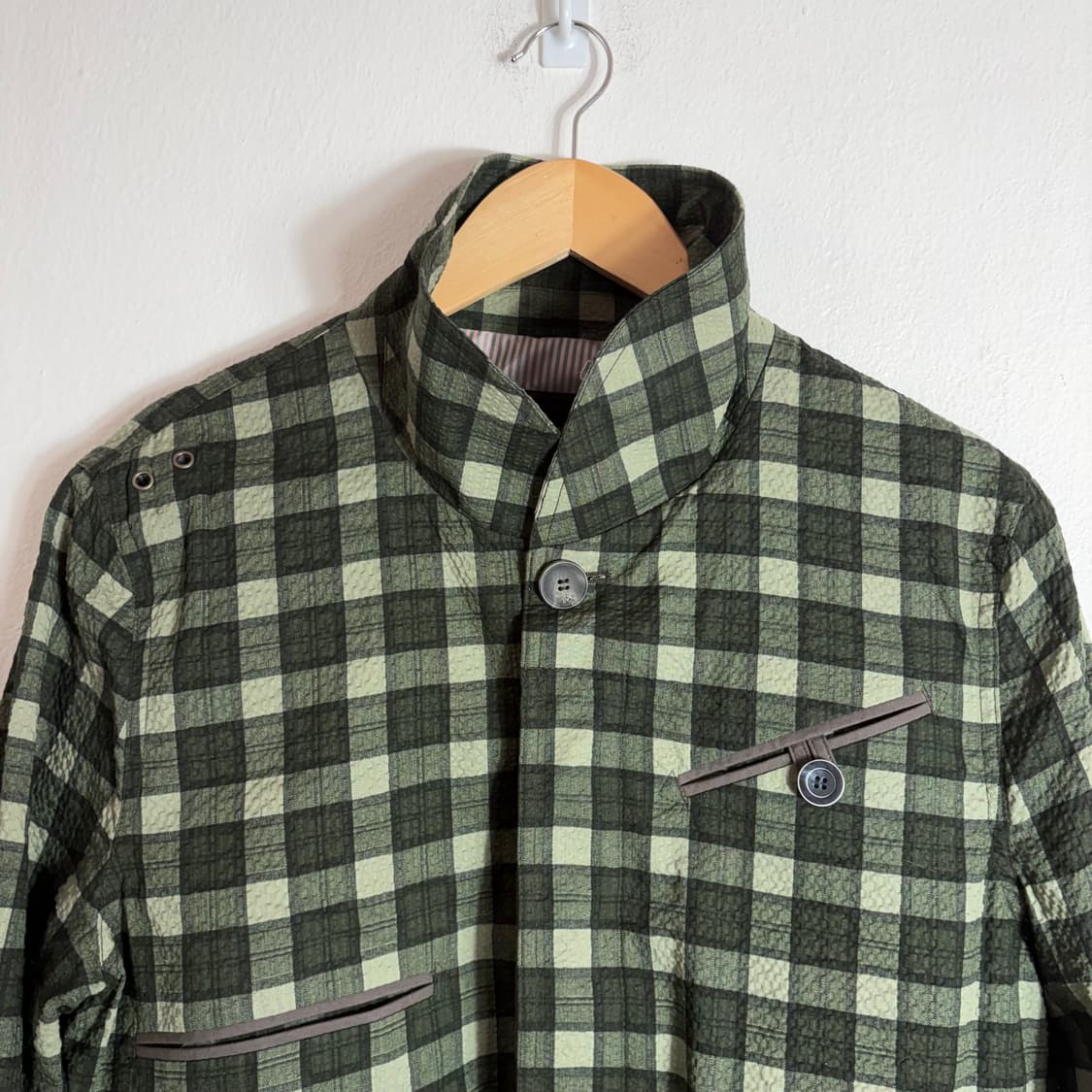 클래드뮤지엄 그린 체크 블루종(M) 상품이미지3