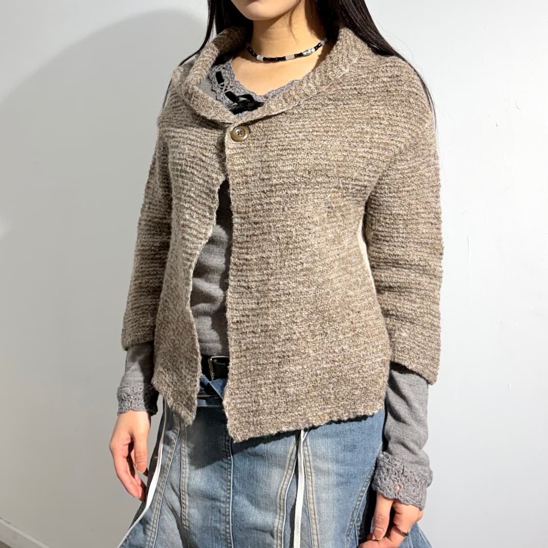 Plantation 이세이 미야케 니트 가디건 상품이미지1