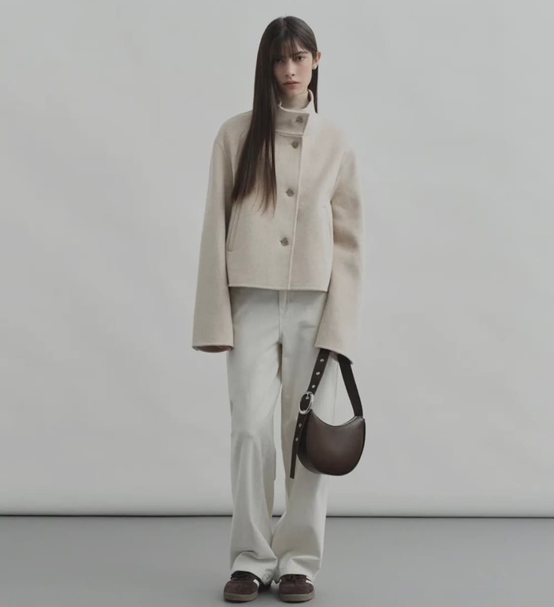 몽돌 울 하이넥 코트  상품이미지3