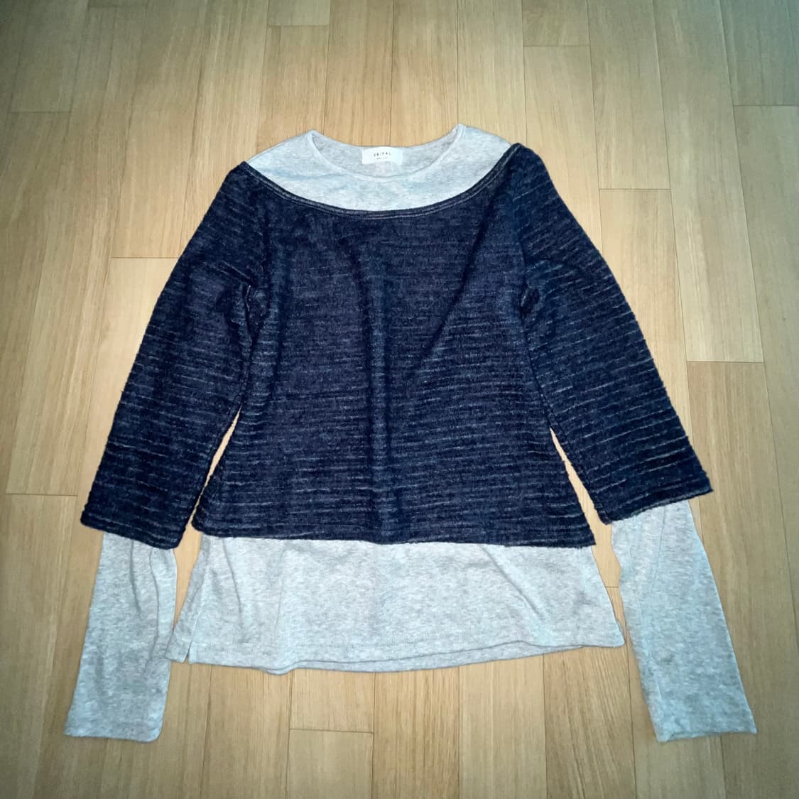 니트 레이어드 슬리브 상품이미지1