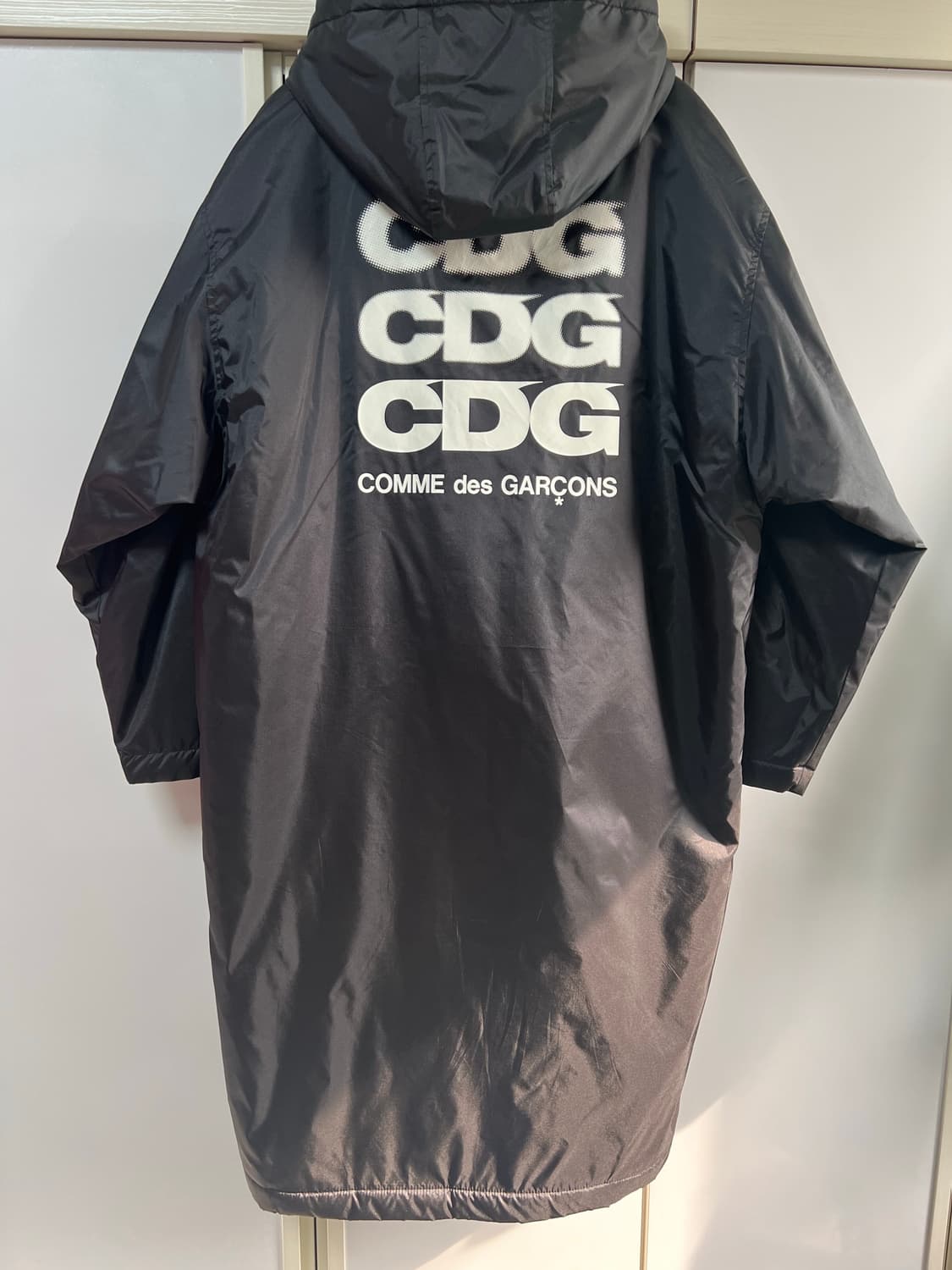 CDG 보아 후리스 돕바 롱코트 L 상품이미지1