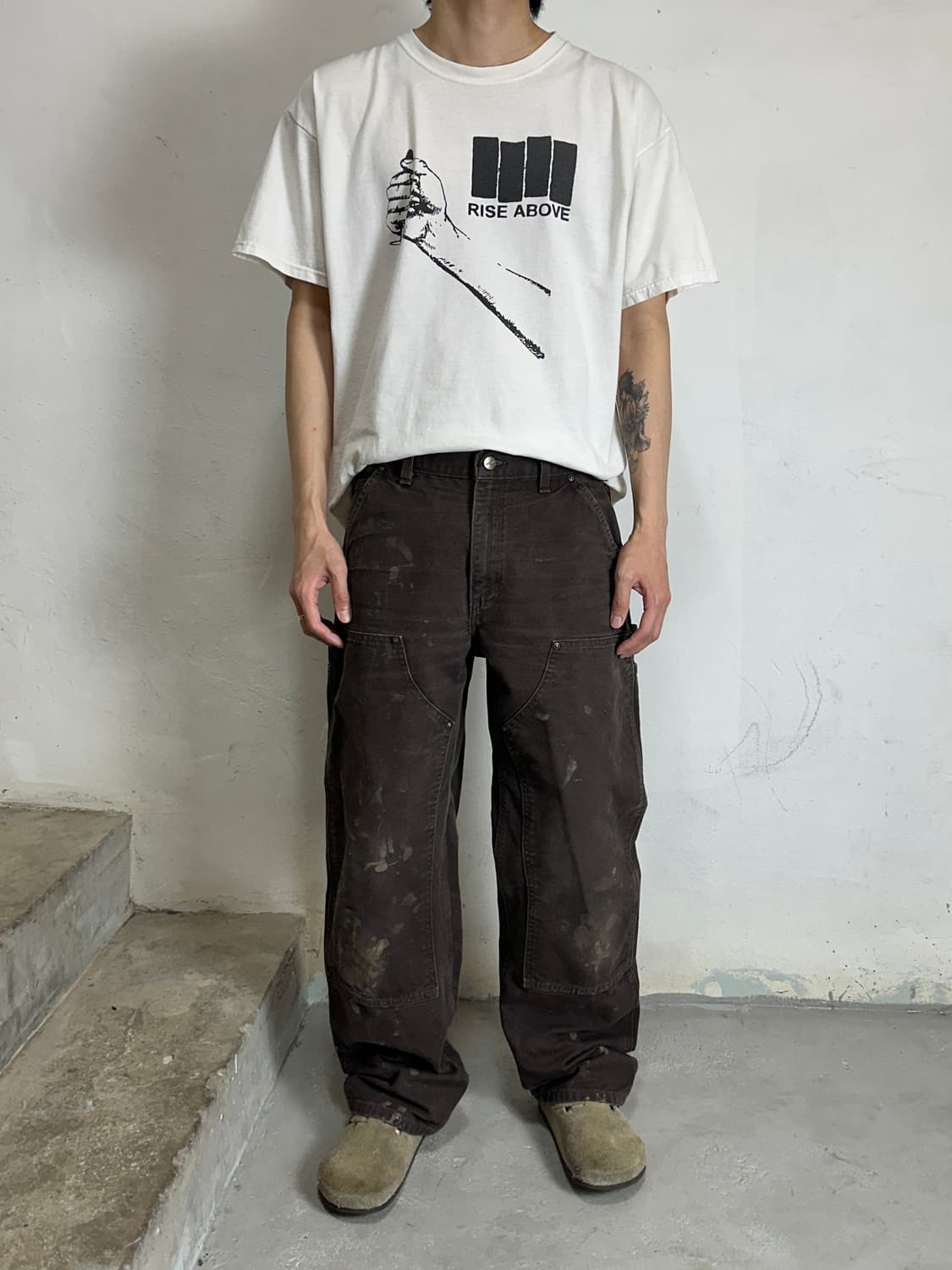 OG 칼하트 더블니 다크브라운 칼하트 B136 DKB 썩블니 상품이미지2