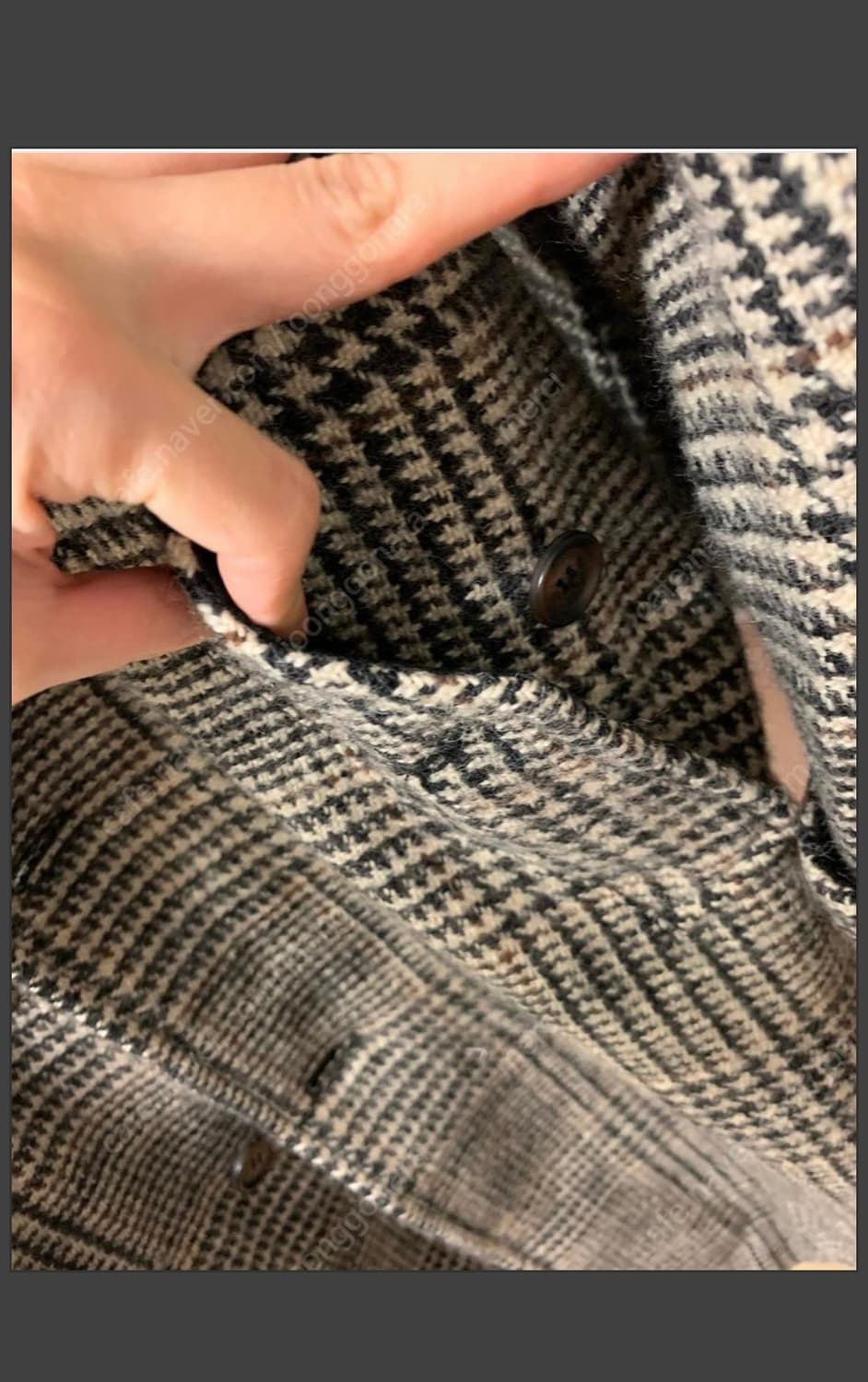 Aspesi 울체크코트 아스페시 체크울코트 m 상품이미지10