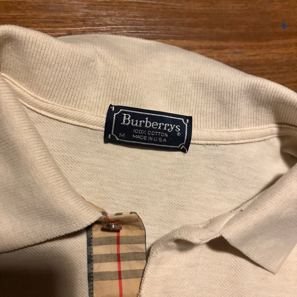 90s Burberrys made in usa polo shirt 상품이미지4