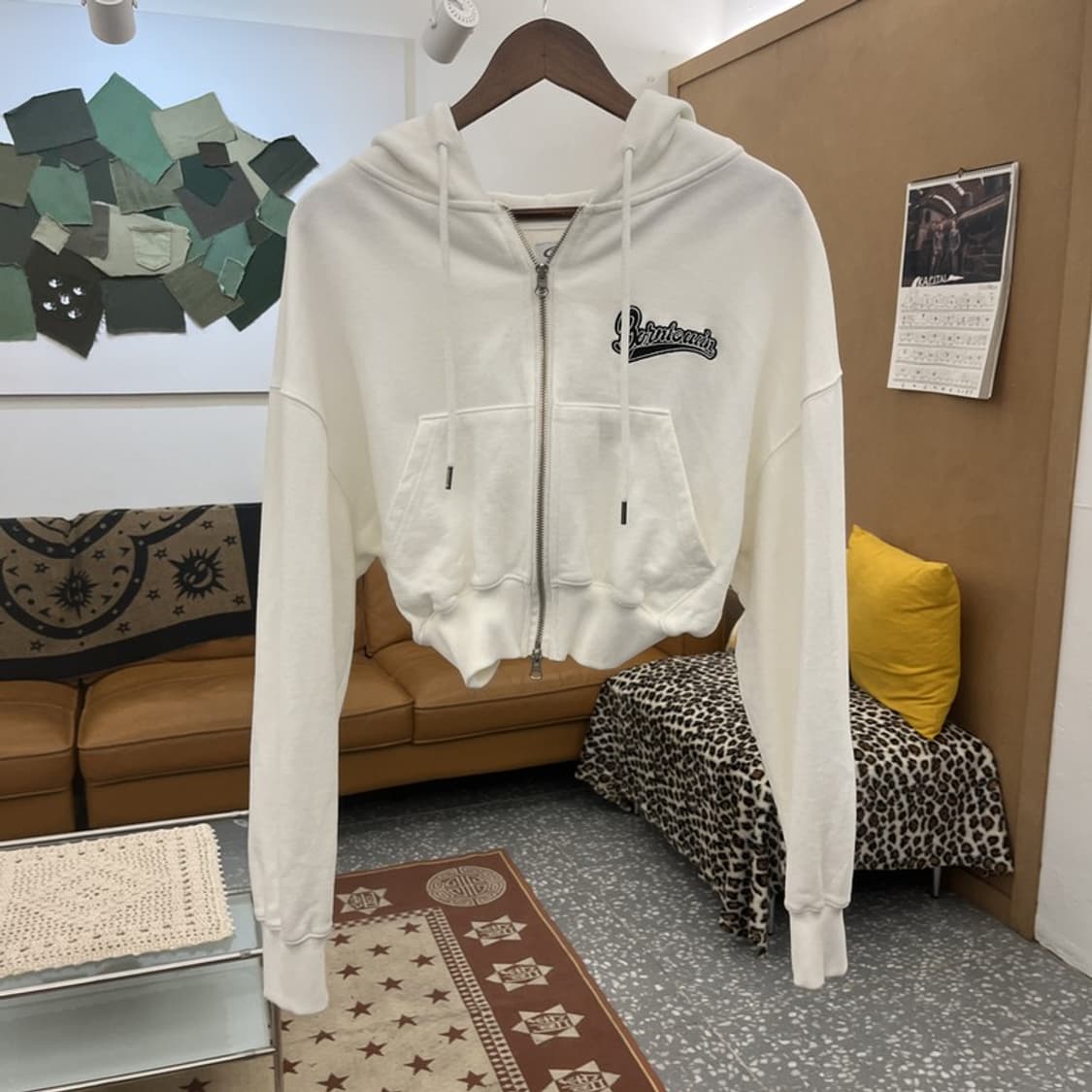 본투윈 올드스쿨 키치 빈티지 백로고 후드집업 F C09974 상품이미지3