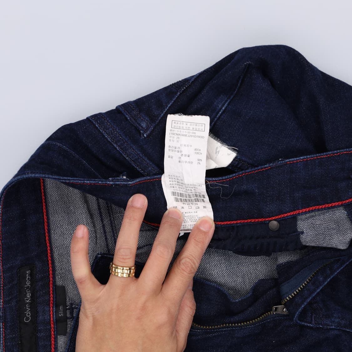 [W32 L34] 캘빈클라인 슬림핏 데님팬츠 0105H2 상품이미지7