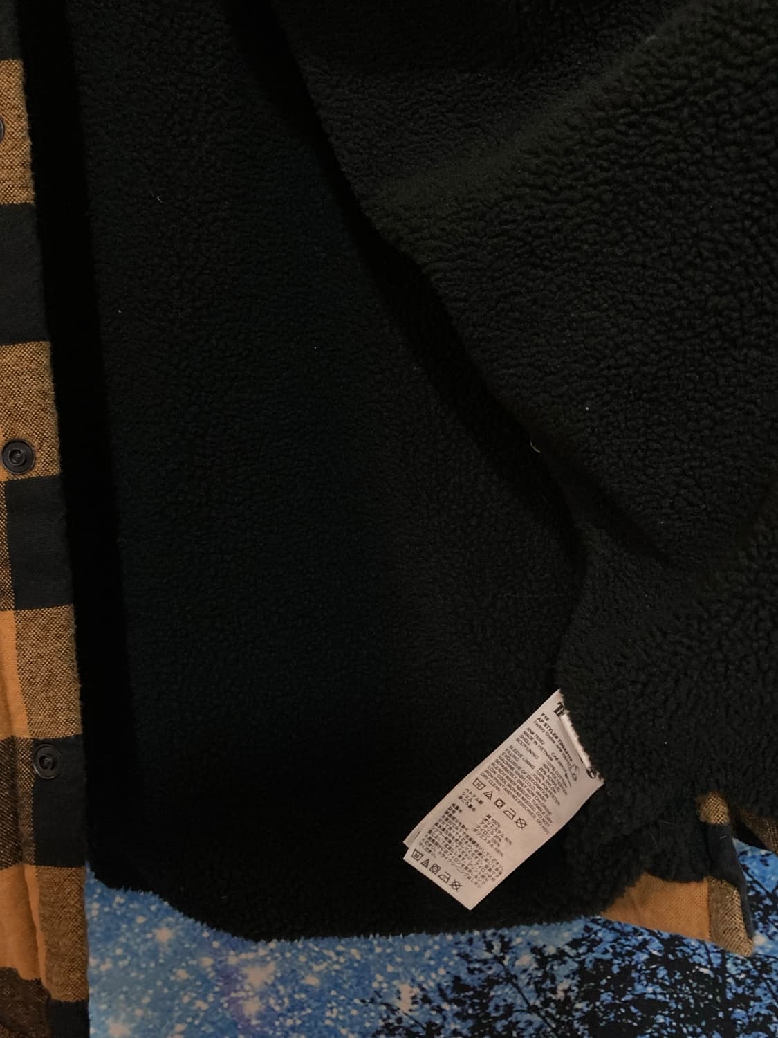 ⚜️Timberland(팀버랜드) 옐로우 쉐르파 버팔로 오버셔츠 상품이미지4