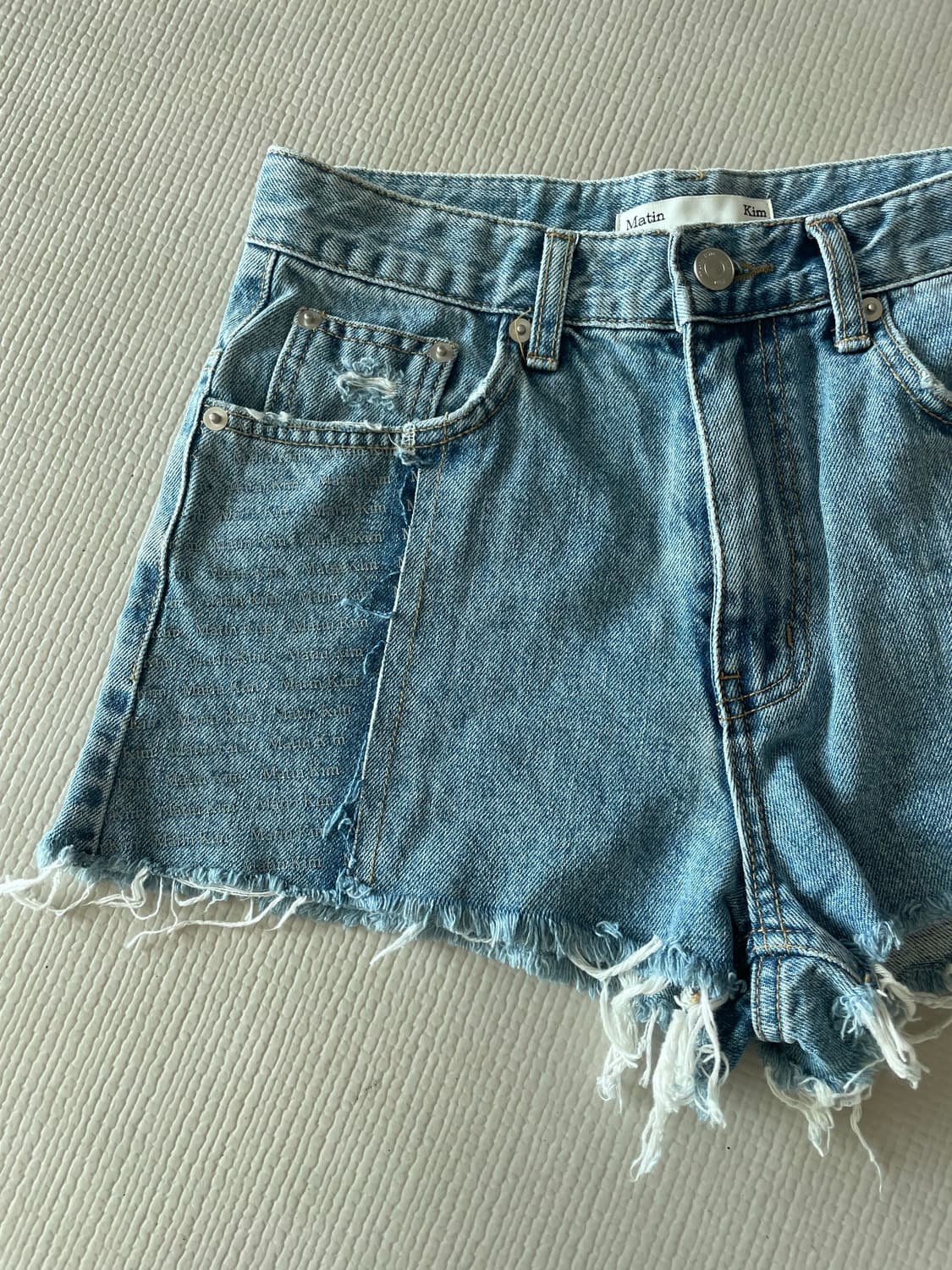 마뗑킴 데님 쇼츠 반바지 상품이미지3