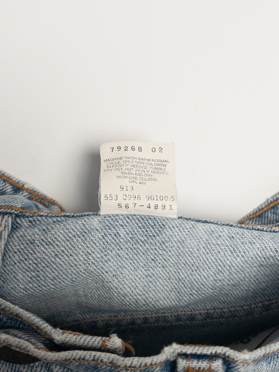 90’s 미제 리바이스 567 루즈 핏 엑스트라 와이드 레그 32x32 상품이미지7