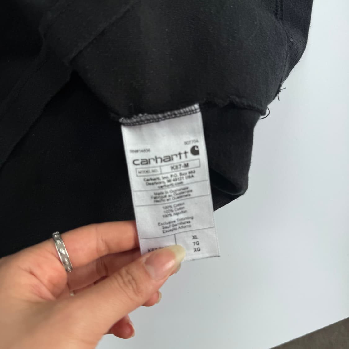 Carhartt 칼하트 원포켓 블랙 반팔 상품이미지6