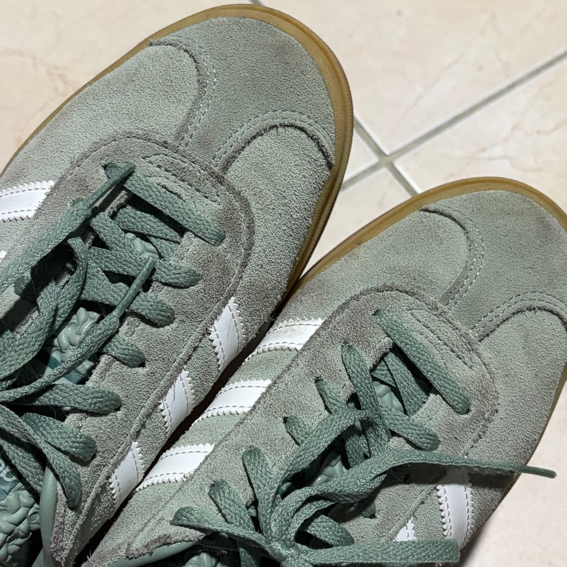 아디다스 가젤 볼드 실버그린:화이트 (240) 상품이미지5