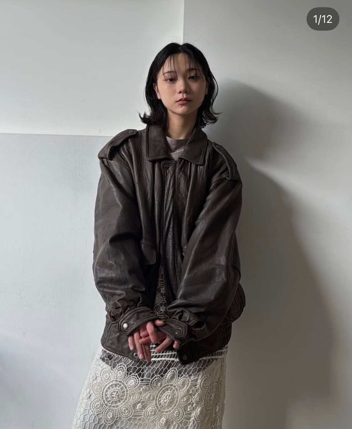 빈티지 가죽 자켓 레더 자켓 상품이미지2